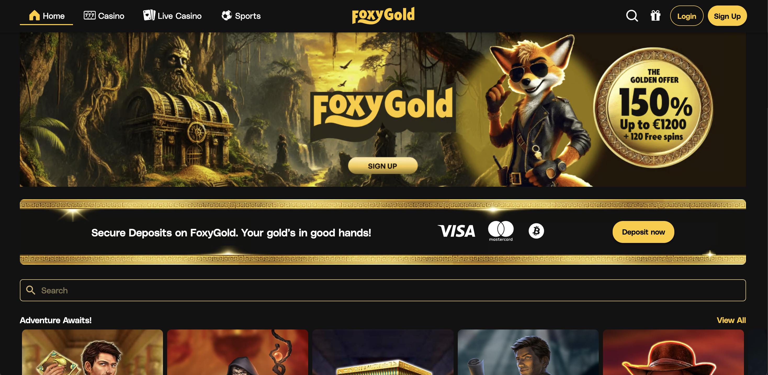 FoxyGold interface